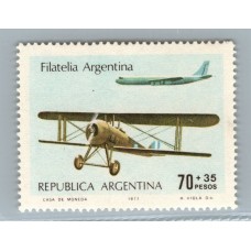 ARGENTINA 1977 GJ 1774A ESTAMPILLA NUEVA MINT VARIEDAD MATE NEUTRO MUY RARO U$ 150